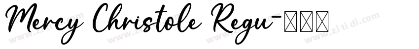 Mercy Christole Regu字体转换